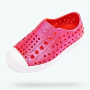 Native Kids Iridescent Torch Red Jefferson Shoes 1